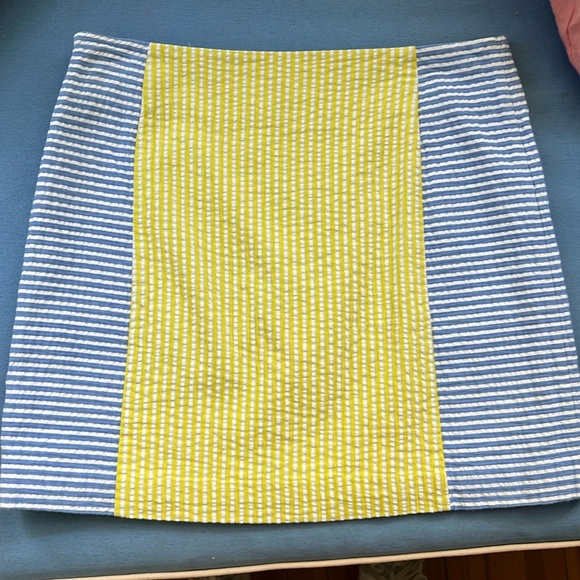 Vineyard Vines Blue Yellow and White Skirt - Picture 1 of 3